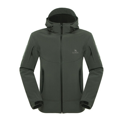 

Camel CAMEL outdoor couple fleece soft shell clothing male 2F14025 gray XL