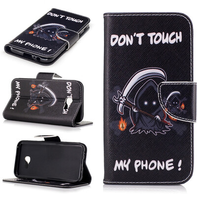 

DeathGhostDesign PU Leather Flip Cover Wallet Card Holder Case for Samsung Galaxy A5 2017