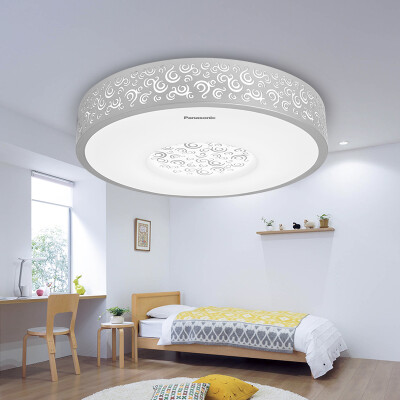 

Panasonic Panasonic LED Ceiling Light Section Dimming Light Bedroom Lamp Study Lamp Iron Light Round HHLA1780 21W Thinking Series Champagne Gold Lamp Cover Print