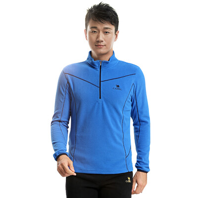 

Camel CAMEL наружные мужчины и женщины теплый флис одежды воротник воротник воротник пару моделей A6W209156 цвет синий L