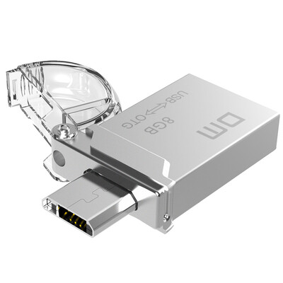 

ДМ PD019 OTG 64G (USB3.0 + тип C USB3.1 двойной интерфейс) высокоскоростной компьютер общего назначения У диска Мобильный металл (серебро)