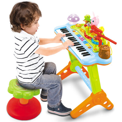 

HUILE TOYS educational toys multipurpose keyboard with microphone puzzle toy piano piano 37 keys