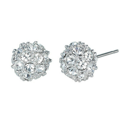 

Yoursfs® Sterling-Silver-Jewelry Galaxy Ball Stud Earrings for Women Multi Crystals Trendy Sparkle Ball Earrings Brincos Wholesale