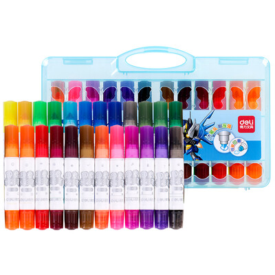 

Deli 70653 large capacity seal washable color pen 18 color
