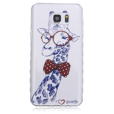 

Жираф шаблон Мягкий тонкий ТПУ Резиновая крышка силиконовый гель чехол для SAMSUNG GALAXY Note 5
