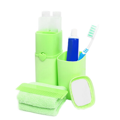 

Bancheon Итальянская какао-капсула для мытья посуды Rinse Cup Set Путешествия Зубная щетка Зубная паста для хранения полотенец Travel Travel Travel Travel Travel Essential Supplies All-in-One Edition Eight Paste Mint Green