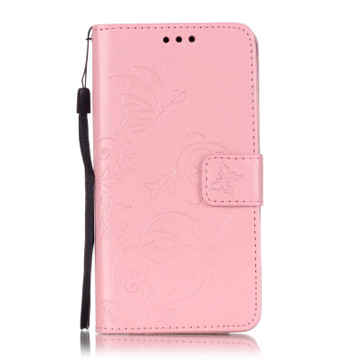 

Pink Flower Design PU Leather Flip Cover Wallet Card Holder Case for NOKIA N640