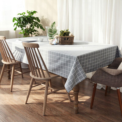 

FOOJO rich tablecloth thickening simple modern table cloth 140 * 180cm hemp grid