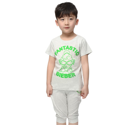 

Yu Zhaolin YUZHAOL boys T-shirt Summer children's short-sleeved pants suit M426601 Fluorescent man's rice noodles 150 yards