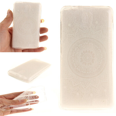 

White mandala Pattern Soft Thin TPU Rubber Silicone Gel Case Cover for Lenovo A319