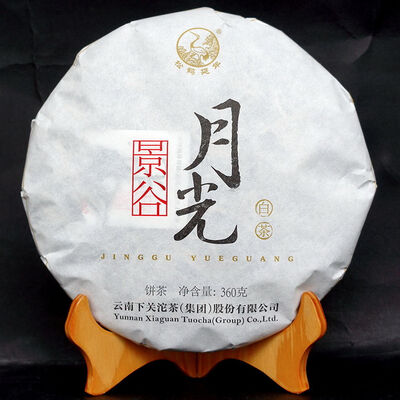 

Xiaguan Jinggu Yue Guang Bai Moonlight White Puer Pu-erh Tea Cake 2017 360g Raw