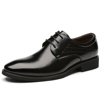 

OKKO casual shoes men pointed business dress shoes British tie shoes men's shoes 7138 black 42 yards