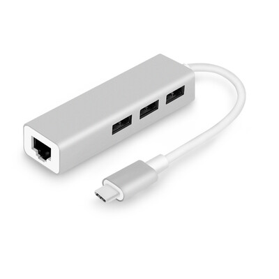 

Ferguson (cabos) F04603 Apple notebook macbook 12-дюймовый адаптер USB3.1 Сетевая карта типа C Сетевой интерфейс Ethernet-коммутатора hub2.0 версия серебра