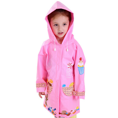 

hugmii children raincoat cute cartoon waterproof primary school student pony cake