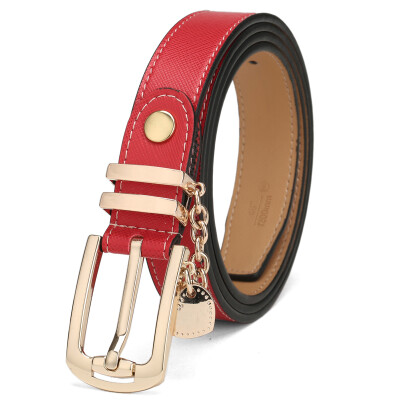 

St. Paul's Lady Belt Fashion Decorative Needle Buckle Women's Red Belt Women's Trousers Belt WKH13-03315H Red