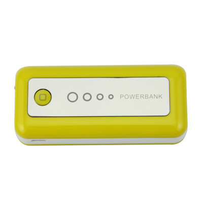 

5600mAh Power Bank USB Battery Pack 2.0 USB Ports Li-polymer Battery External Battery For Smartphones Yellow White