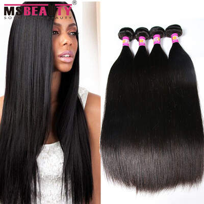

Brazilian Virgin Hair Straight 4 Bundles Deal 5A Grade Unprocessed Human Hair Weave Msbeauty Hair Products Brazilian Virgin Hair