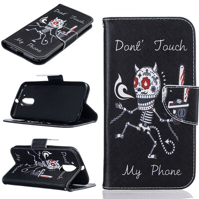 

Bone Design PU Leather Flip Cover Wallet Card Holder Case for Moto G4G4 Plus