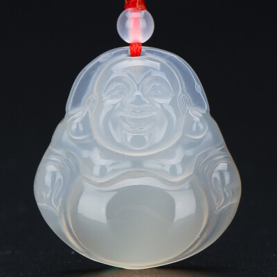 

Fenxiess (Phoenisess) Chalcedony Buddha Pendant female jade pendant jade pendant with certificate