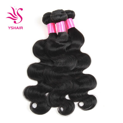 

Malaysia Body Wave Virgin Hair 3 Bundles 7A 100% Unprocessed Malaysia Remy Human Hair Weave Extensions Natural Black Color