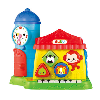 

Oubi AUBY wisdom learning house 7 surface scene 10 games 26 kinds of sound effects bilingual mode infant music toys 463828DS