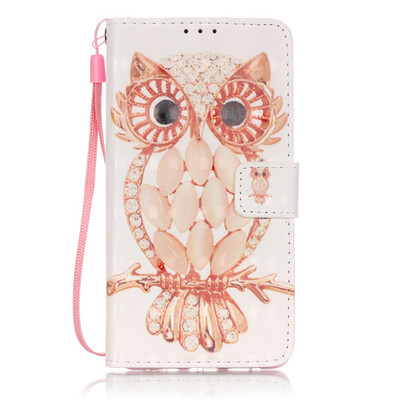 

Owl Design PU Leather Flip Cover Wallet Card Holder Case for HUAWEI P9 LITE