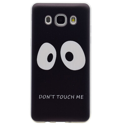 

Do not touch me Pattern Soft Thin TPU Rubber Silicone Gel Case Cover for Samsung Galaxy J5 2016J510