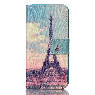 

Eiffel Tower Design PU Leather Flip Cover Wallet Card Holder Case for IPHONE 5