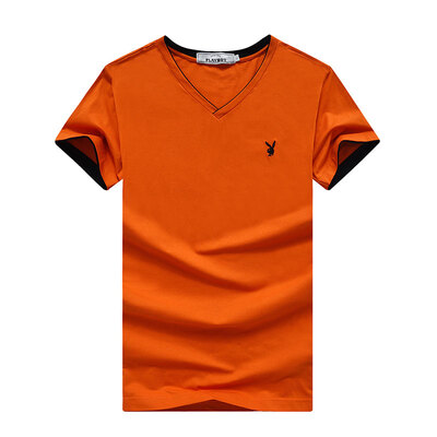 

PLAYBOY Mens T-shirt Short Sleeve Casual V-neck T-shirt