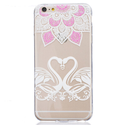 

Swan Pattern Soft Thin TPU Rubber Silicone Gel Case Cover for IPHONE 66S