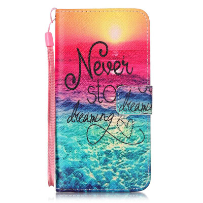 

Sunset Design PU Leather Flip Cover Wallet Card Holder Case for LG G5