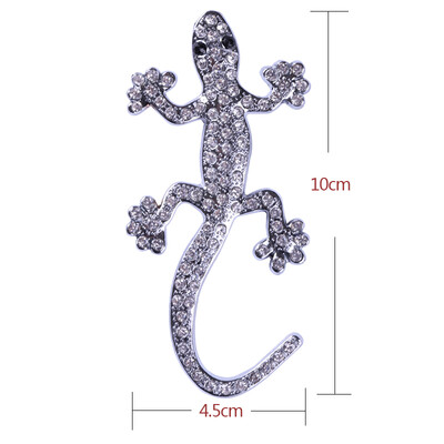 

【Jingdong супермаркет】 Сюань Шэн специальные металлические gecko автомобиль наклейки серебряный алмаз gecko наклейки размер 10 см * 4,5 см