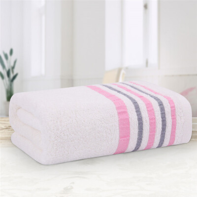 

Xin brand towel home textile cotton crepe striped satin file elegant soft water absorbent towel 5 powder / green / yellow / coffee / purple 100g / Article 34 * 76cm