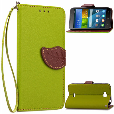 

Green Design PU Leather Flip Cover Wallet Card Holder Case for Huawei Y5cHonor Bee