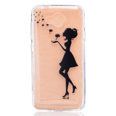 

Dandelion girl Dress girl Pattern Soft Thin TPU Rubber Silicone Gel Case Cover for HUAWEI Y3 II