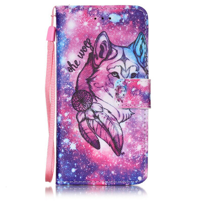 

Wolf Design PU Leather Flip Cover Wallet Card Holder Case for IPOD TOUCH 5 6