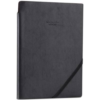 

Effective deli 3186 business office leather surface notebook meeting this notebook 25K 160 pages blue