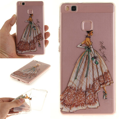 

Hand-painted dress Pattern Soft Thin TPU Rubber Silicone Gel Case Cover for HUAWEI Y3 II