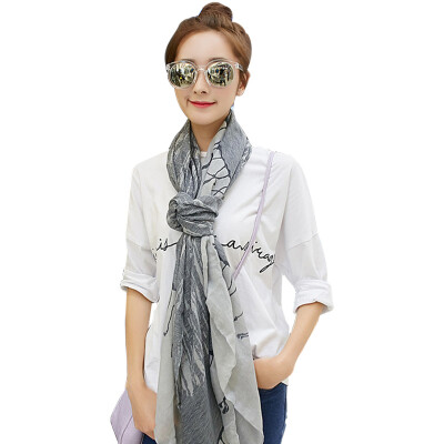 

【Jingdong Supermarket】 Meng Sike (MSEK) WSJ171972 scarf female Korean version of the scarf four seasons wild shade beach towel big shawl navy