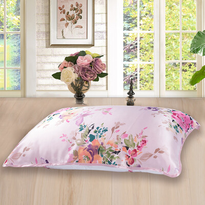 

【Jingdong Supermarket】 Taihu Lake Bedding Home Textile Silk Pillow Cover 100% Silk Silk Single Pillow Mask Single Set Lakeside Spring 48 * 74cm