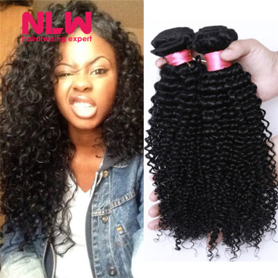 

N..W. 10A Brazilian virgin human hair 4 bundles Curly hair extensions