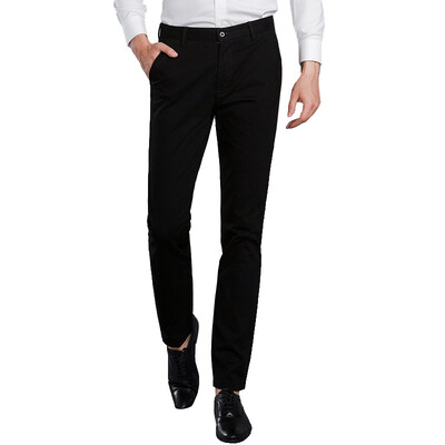 

Yu Zhaolin casual pants men business cotton straight men's casual comfortable pants YZL005 black 30