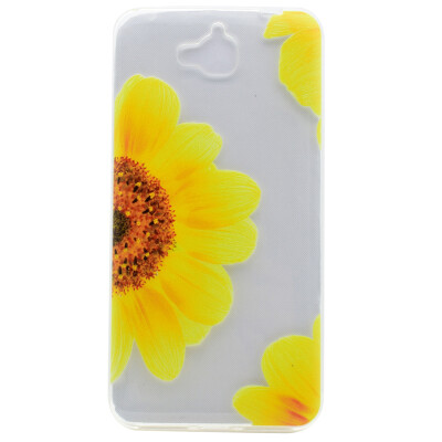 

Sunflower Pattern Soft Thin TPU Rubber Silicone Gel Case Cover for Huawei Y6 Pro/Honor Play 5X/Enjoy 5