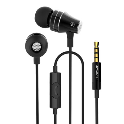

Landscape SANSUI S5 Subwoofer Computer Phone Universal Headset In-Ear Threaded Magnetic Headphones Running Earphones Gold