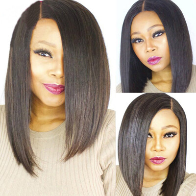 

Brazilian Human Hair Short Bob Wig For Black Women Glueless Lace Front Human Hair Bob Wigs With baby hair Lace Front Short Wigs