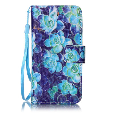 

Begonia Flower Design PU Leather Flip Cover Wallet Card Holder Case for IPOD TOUCH 5 6