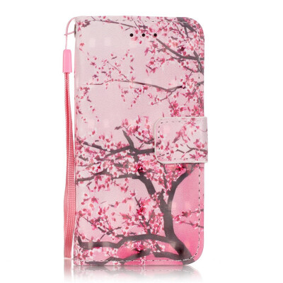 

Cherry blossom Design PU Leather Flip Cover Wallet Card Holder Case for IPODTOUCH 5 6