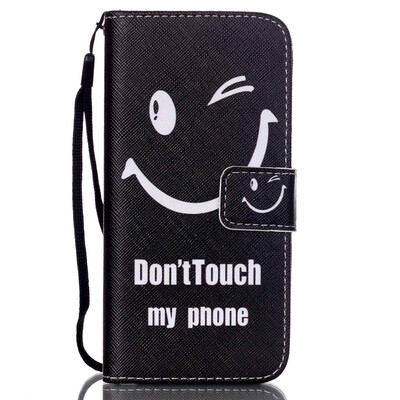 

Smiling Face Design PU Leather Flip Cover Wallet Card Holder Case for IPHONE 6PLUS