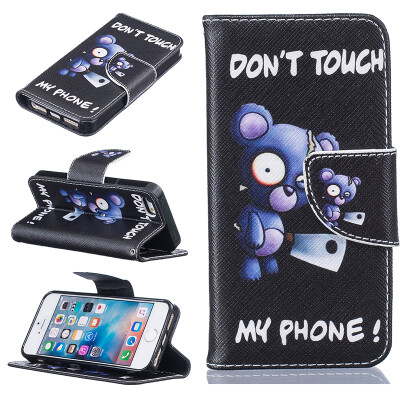 

Blue bear Design PU Leather Flip Cover Wallet Card Holder Case for IPHONE 5/5S/5SE