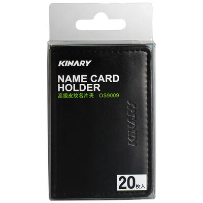 

KING LEADER (KINARY) OS9009 Премиум кожаный чехол для визитной карточки Card Black